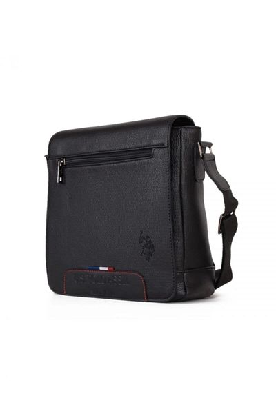 U.S. Polo Assn. Us Polo Assn 8425 Geantă Messenger pentru bărbați Geantă de umăr neagră