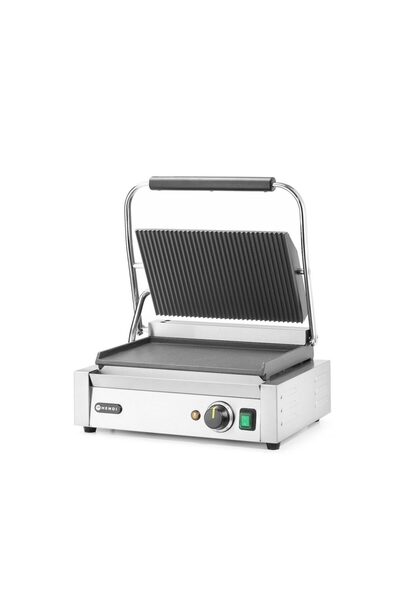 HENDI Contact grill profesional, Hendi, 2200W, corp inox, termostat 300 gr C,...