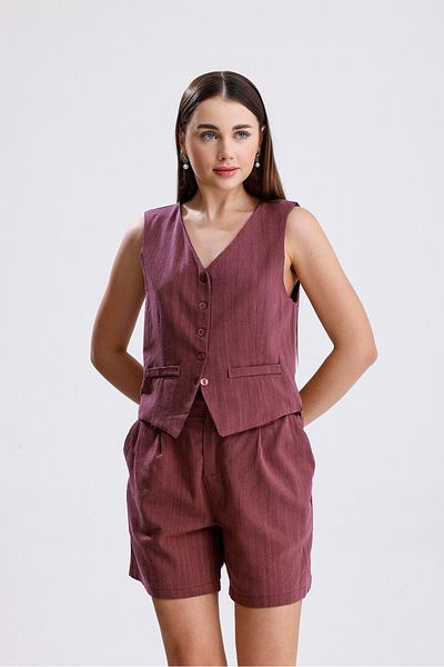 ikomteks Linen Shorts Set