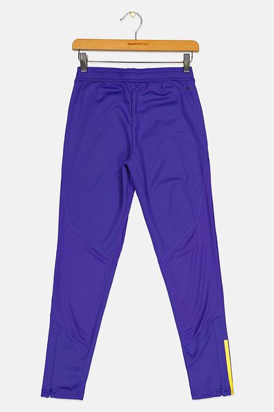 adidas Kids Girl Drawstring Brand Logo Training Track Pants, Purple