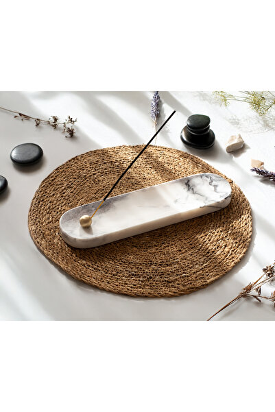 Genel Markalar Dyana 30cm Lüks Mermer Tütsülük - Pirinç Tütsü Tutacağı - El I...