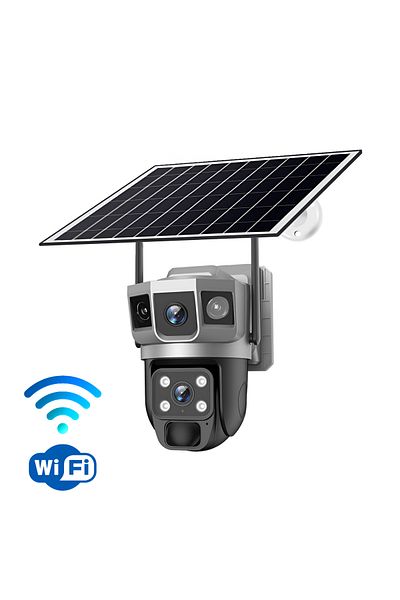 Koopsio Camera Supraveghere WIFI 2.4GHz Koopsio, Alimentare Solara, Baterie 8000mAh