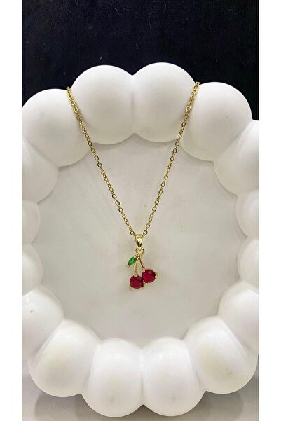 JustGAF قلادة من الفولاذ على شكل الكرز من Golk