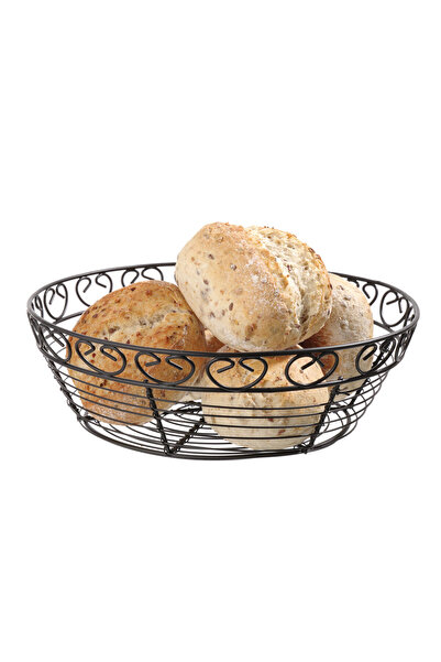 HENDI Cos rotund pentru servire Hendi cu margine decorativa, metal, 250x(H)80mm