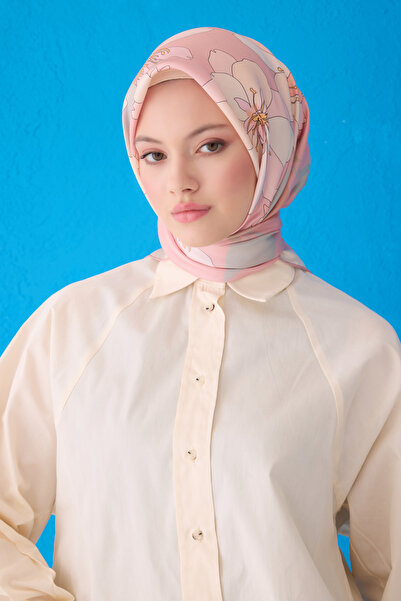 Belli 2025 Yaz Sezonu % 100 Twill İpek Eşarp 4100D 03