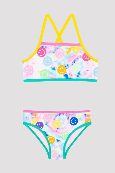 Penti Σετ μπικίνι κοριτσιού Smiley Colorful Halter
