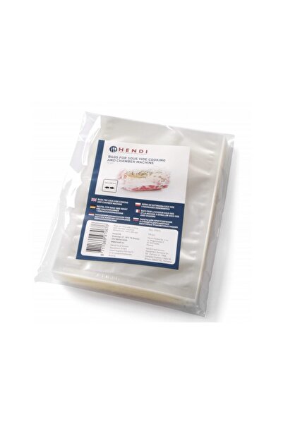 HENDI Set 100 pungi vacuum netede 200x300 mm, Hendi, 2 straturi, 65 microni g...