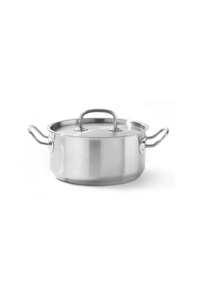 HENDI Cratita cu capac, 12 Lit, 32 cm diametru x 15 cm inaltime , inox cu fin...