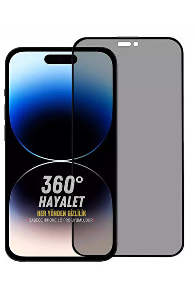 Evax (360° HAYALET) iPhone 15 Pro Uyumlu 360° 4 Yönden Görünmez Hayalet ESD T...
