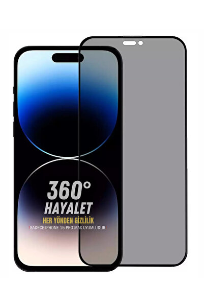 Evax (360° HAYALET) iPhone 15 Pro Max Uyumlu 360° 4 Yönden Görünmez Hayalet E...