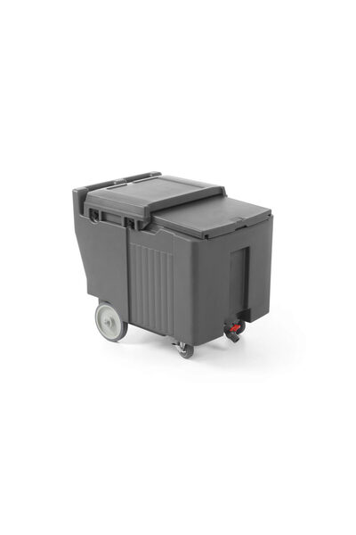 HENDI Container termoizolant pentru gheata, 110 lt, echipat cu 4 roti, 585x80...