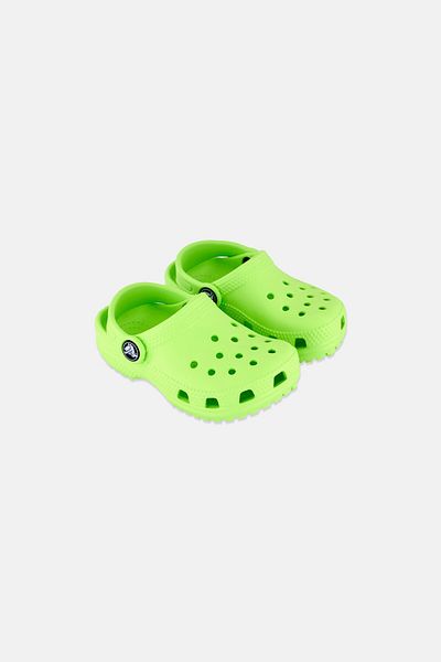 Crocs Toddlers Girl Sling Back Classic Clogs, Lime