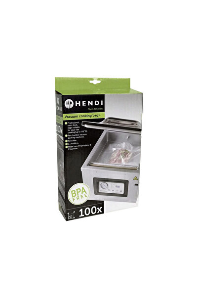 HENDI Set 100 pungi vacuum netede pentru gatit 300x400 mm, Hendi, ideale pent...