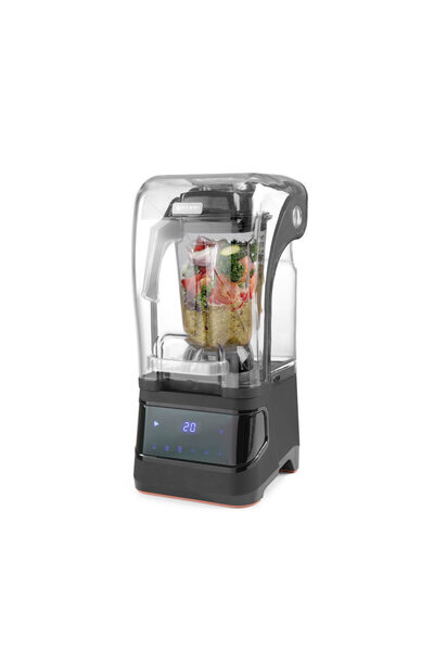 HENDI Blender profesional, capac protectie fonica, digital, cana policarbonat...