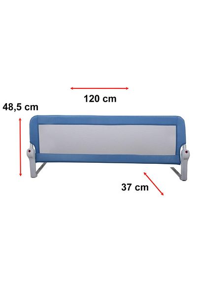 GUİMO Balustradă de pat pliabilă, Guimo, 120x48 cm, albastră