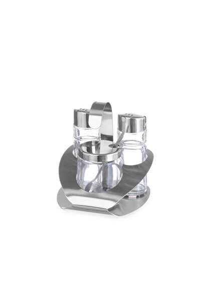 HENDI Set 3 recipiente condimente Hendi, otel inoxidabil, 100x95x(H)115 mm