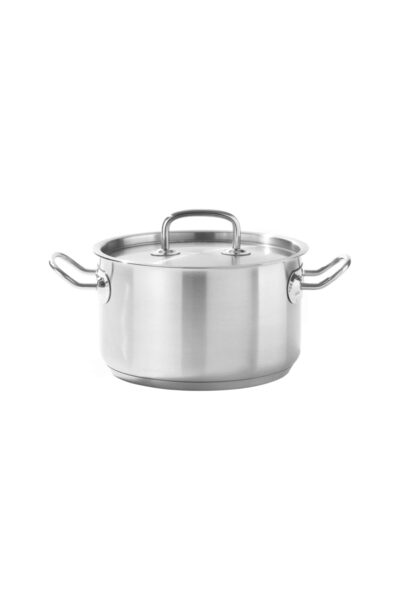 HENDI Oala medie cu capac Hendi,5,5 Lit,24 cm diametru x13,5 cm inaltime, ote...