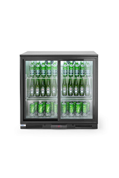 HENDI Vitrina frigorifica de prezentare usi glisante interval temp. 2/10?C, 220 W, corp inox, ARKTIC by H