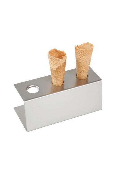HENDI Suport 3 cornete inghetata, Hendi, inox, 200x95x(H)85 mm
