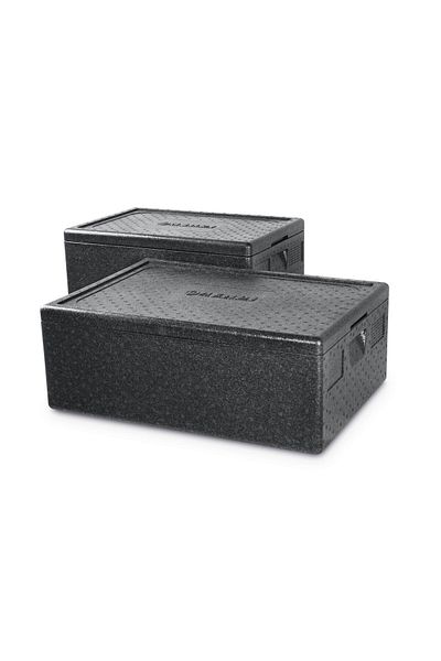 HENDI Thermal insulated transport box, 21 lt, interior 350x350x(H)175 mm, exterior 410x410x(H)240 mm