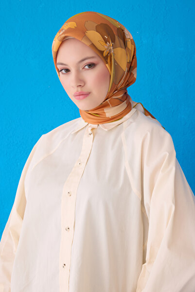 Belli 2025 Yaz Sezonu % 100 Twill İpek Eşarp 4100D 39
