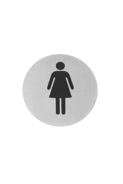 HENDI Hendi door sign - Women - 75 mm, stainless steel