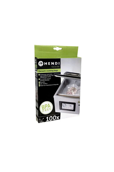 HENDI Set 100 buc pungi vacuum netede 150x200 mm, ideale pentru gatit in sist...