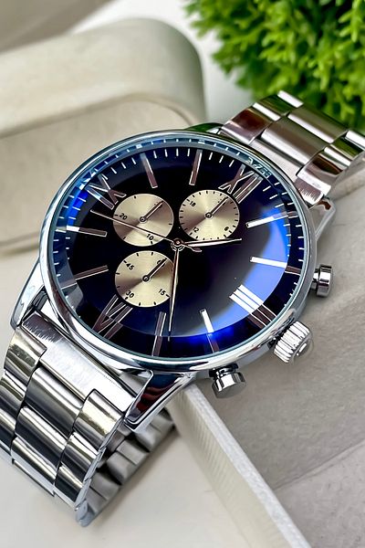 S.POLO New Season Silver Color Steel Cord Men's Wristwatch with Bracelet Gift Fathers' Day Gift