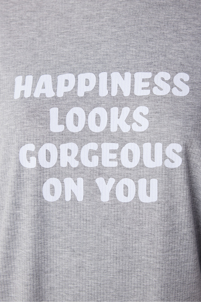 Penti Mama Gri Tişört Pijama Üstü