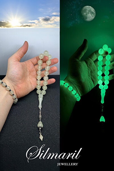 Silmaril Store Geceleri Işıldayan Şıklık – Fosforlu Efe Boy Kedi Gözü Tespih ...