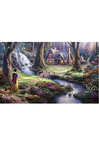 ve Tablou Canvas, Peisaj, Alba ca Zapada, povesti copii, 80 x 50 cm, Multicolor