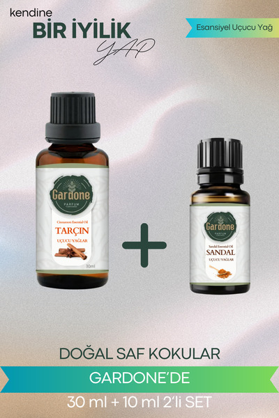 Gardone قرفة 30 مل صندل صندل 10 مل طقم زيت مبخرة زيت عطر طبيعي ناشر عطر للغرفة