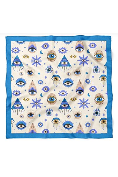 CHARMLUCKY Colorful Patterned Scarf 50X50 cm