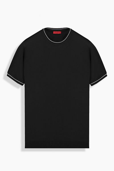 Sarar INTERVIEW TRICOT BICICLETA GOL T-SHIRT NEGRU