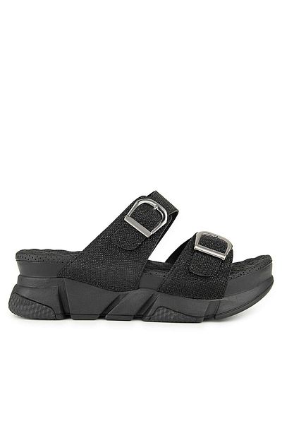 WALKONT 35244-430 Black Kdin Slippers