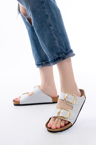 Moda Asmira P-101 White Daily Women's Slippers