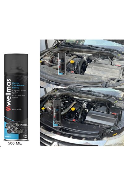 Wellmas Susuz Motor Temizleme Spreyi Motor Parlatıcı Sprey 500 Ml