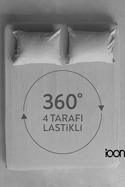 İQON Ranforce Woven Fitted Sheet Set Single - 21 Colors