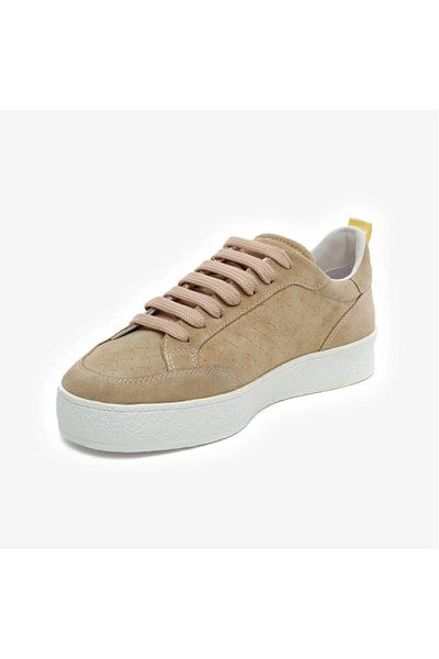Greyder 34441 Beige Genuine Leather Women's Sneaker Shoes