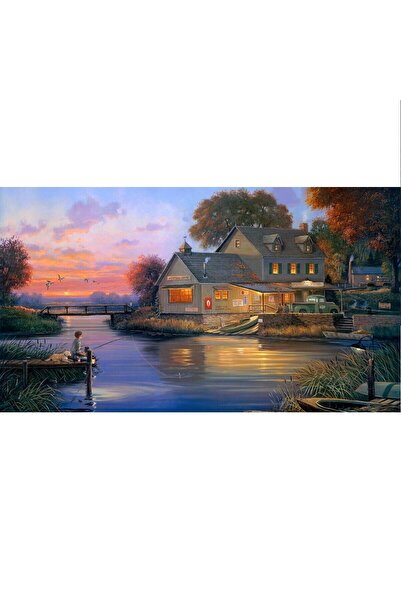 ve Tablou Canvas, Peisaj, locul ideal de vacanta, 80 x 50 cm, Multicolor