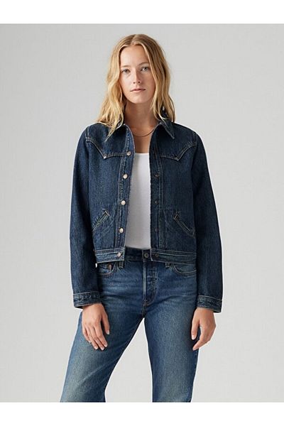 Levi's Jachetă din denim din bumbac cu buzunare duble 001YL-0000