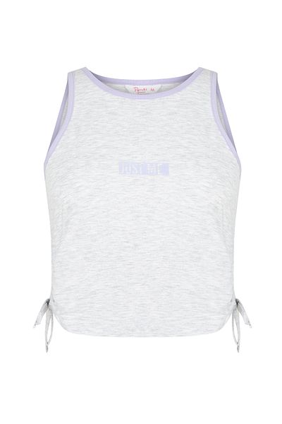 Penti Light Gray Bu4u Just Me Slogan Printed Undershirt