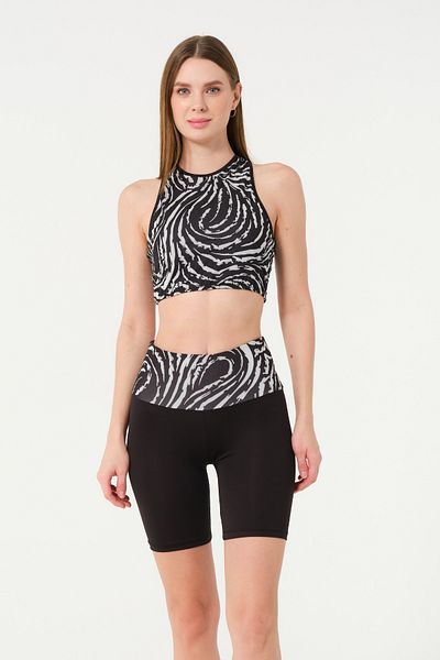 İYİBU Women's Lycra High Waist 2-Piece Sports Swimsuit Set with Chest Pad