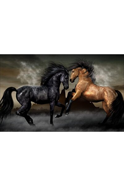ve Tablou Canvas, Cai de rasa, 80 x 50 cm, Rama lemn, Multicolor