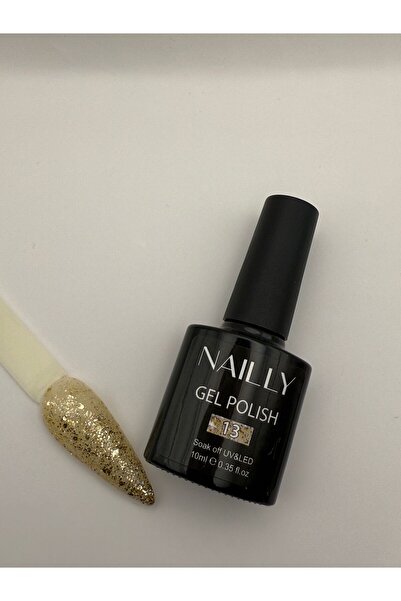 Nailly Professional gold simli kalıcı oje no: 13