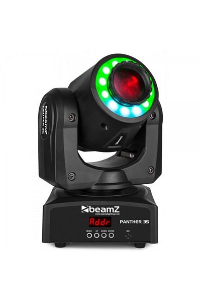 Beamz Moving Head Spot LED with LED ring BeamZ Panther35