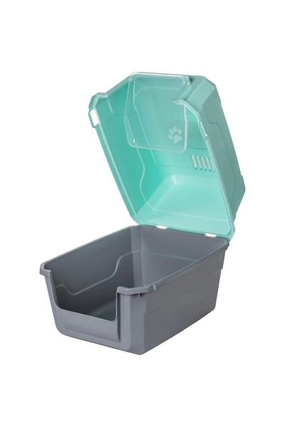 storeks Mikopet Deluxe Green Indoor Cat Toilet