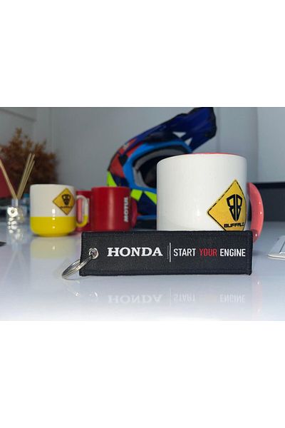 Buffalo Honda Designed Motorcycle Car Keychain