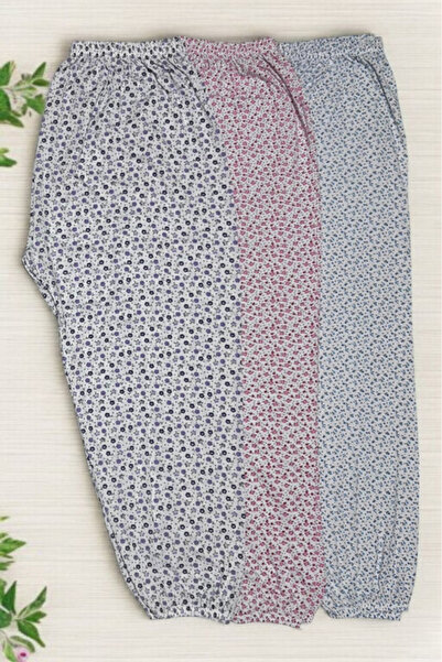 Pi Giyim 3 bucăți de pijamale lungi și elastice pentru femei, de vară