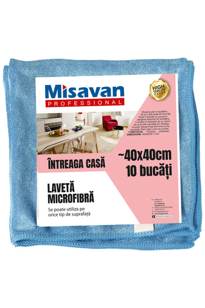 Cesiro Microfiber Cloth Whole House 10/set Blue